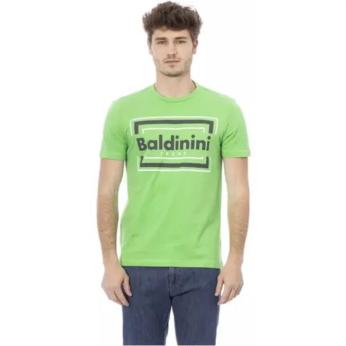 Grünes Baumwoll-Trend-T-Shirt - Baldinini - Modalova