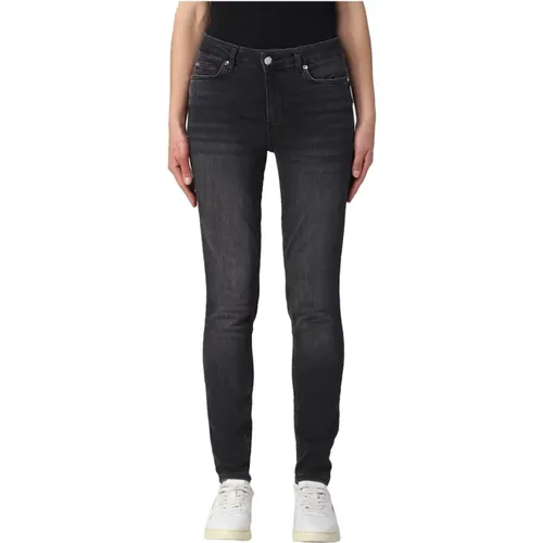 Schwarze Denim Jeans Divine Bottom Up , Damen, Größe: W26 - Liu Jo - Modalova