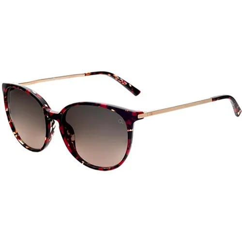 Icaria Sunglasses in Red Havana/Grey Shaded , unisex, Sizes: 56 MM - Etnia Barcelona - Modalova