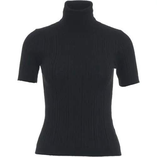 Gerippter Strick Rollkragenpullover - Jucca - Modalova