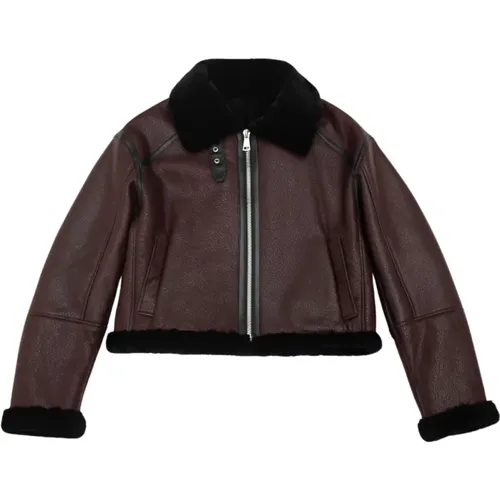 Fuyu Shearling Jacket , female, Sizes: M, S - Just Things we Like - Modalova