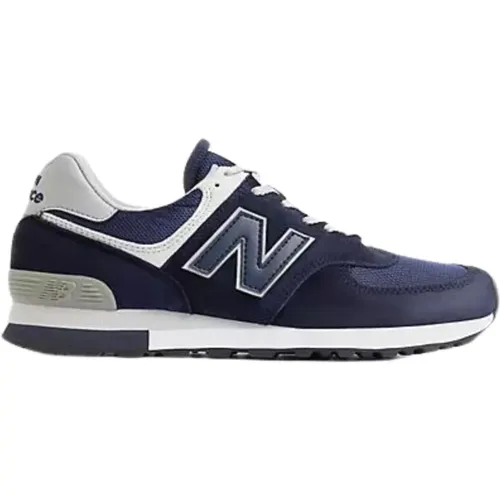 Blaue Flache Schuhe 576 Made in UK , Herren, Größe: 41 1/2 EU - New Balance - Modalova