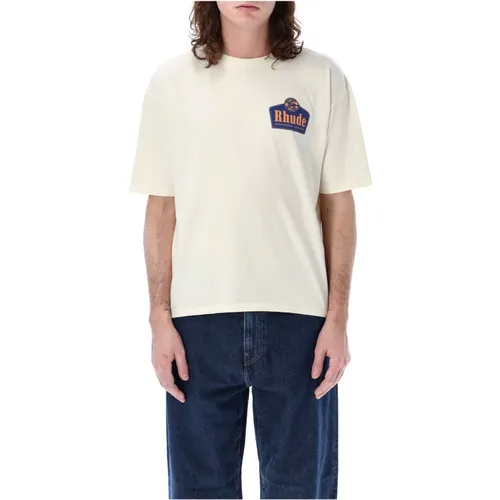 Weiße Grand Cru Tee - Herren T-Shirts Polos , Herren, Größe: XL - Rhude - Modalova