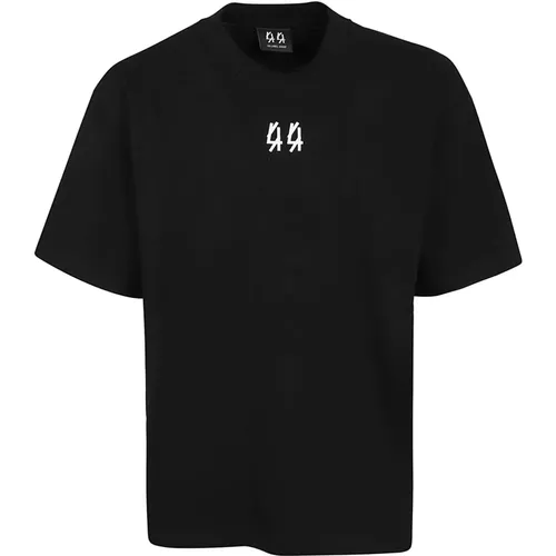 Schwarzes T-Shirt für Männer Aw24 , Herren, Größe: M - 44 Label Group - Modalova