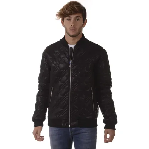 Stylische Denimjacke für Männer , Herren, Größe: S - Versace Jeans Couture - Modalova