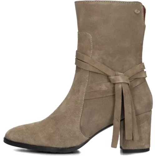 Taupe Wildleder Stiefeletten Gia Stella - Fred de la Bretoniere - Modalova