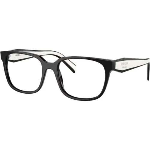 Klassische Schwarze Optische Brille , Damen, Größe: 52 MM - Prada - Modalova