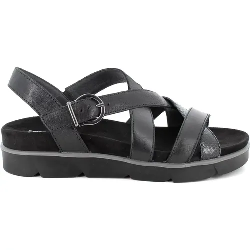 Schwarze Riemchensandalen , Damen, Größe: 38 EU - IGI&Co - Modalova