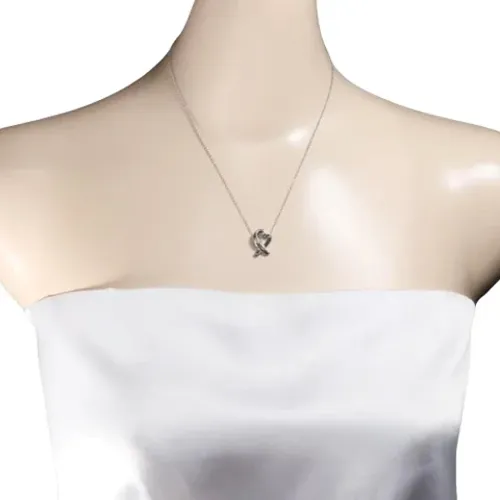 Pre-owned Silber halsketten , Damen, Größe: ONE Size - Tiffany & Co. Pre-owned - Modalova