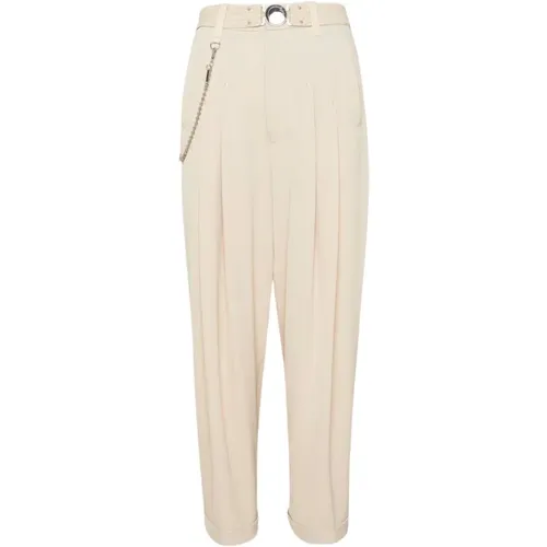 High, Hose Beige, Damen, Größe: S - High - Modalova