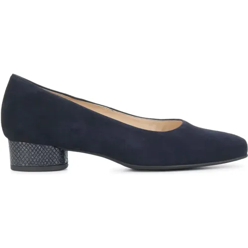 Blaue Leder Pumps , Damen, Größe: 37 1/2 EU - HASSIA - Modalova