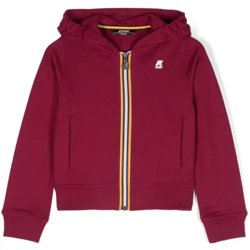 Rote Deline Wasserdichte Jacke,Weiße Deline Leichte Jacke - K-way - Modalova