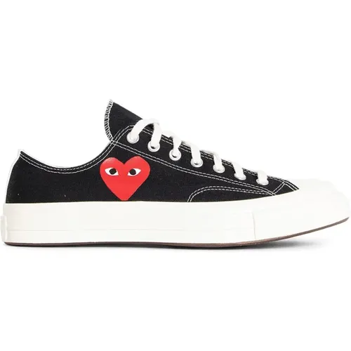 Canvas Heart Sneakers , female, Sizes: 2 UK - Comme des Garçons Play - Modalova