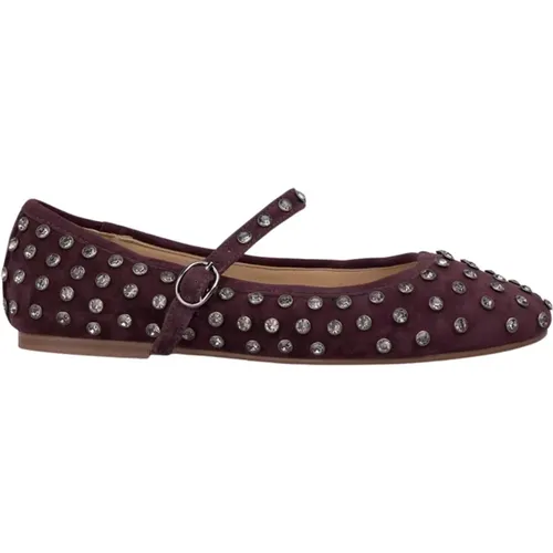 Ballerina suede studs , female, Sizes: 4 UK, 5 UK, 6 UK, 3 UK - Alma en Pena - Modalova