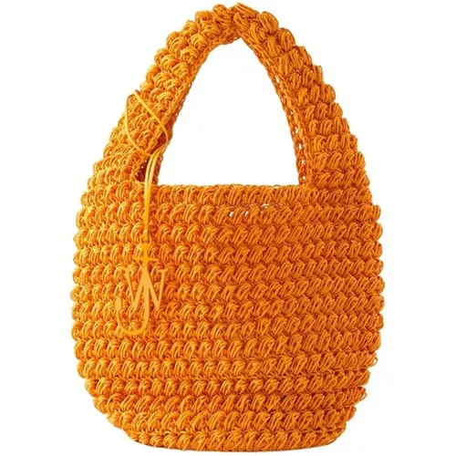Cotton Popcorn Bag with Adjustable Strap , female, Sizes: ONE SIZE - JW Anderson - Modalova