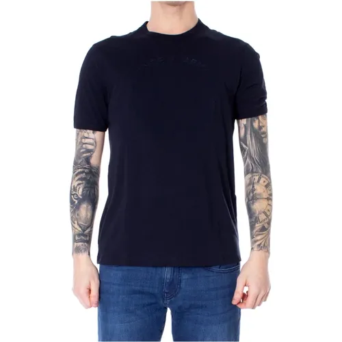 Plain Short Sleeve T-shirt , male, Sizes: S, L, M, XS, XL, 2XL - Armani Exchange - Modalova