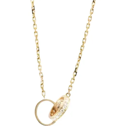 Pre-owned Rose Gold necklaces , female, Sizes: ONE SIZE - Cartier Vintage - Modalova