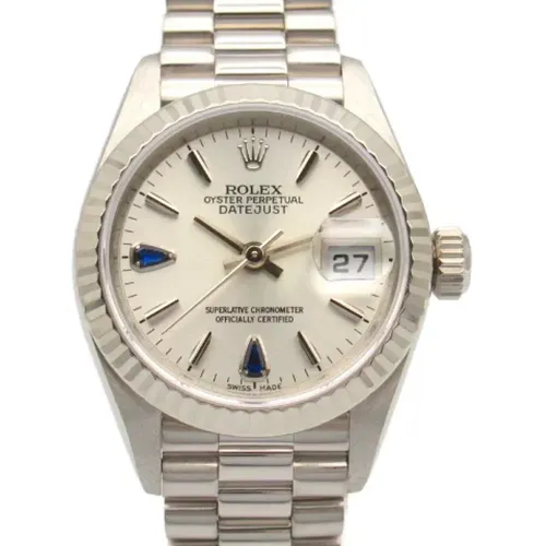 Pre-owned Metal watches , female, Sizes: ONE SIZE - Rolex Vintage - Modalova