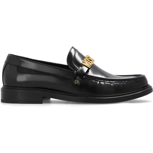 Loafer mit Logo , Herren, Größe: 41 EU - Moschino - Modalova