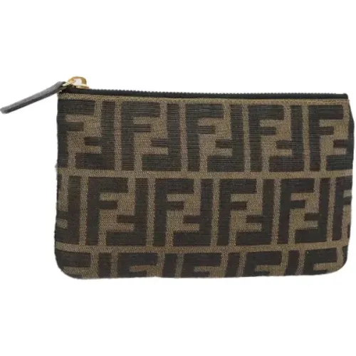 Pre-owned Canvas pouches , Damen, Größe: ONE Size - Fendi Vintage - Modalova