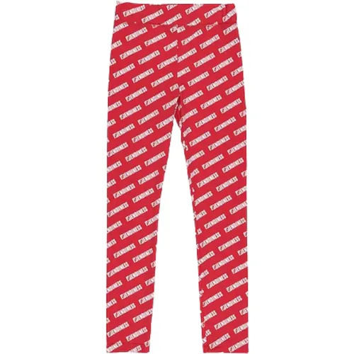 Rote Logo Leggings Fendi - Fendi - Modalova