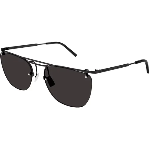 Schwarze SL 600 Sonnenbrille,Sonnenbrille SL 600 - Saint Laurent - Modalova