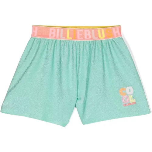 Grüne Shorts mit Metallfaden - Billieblush - Modalova