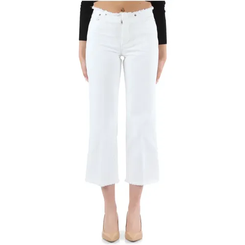 Jeans mit ausgefransten Saum , Damen, Größe: 3XS - Michael Kors - Modalova