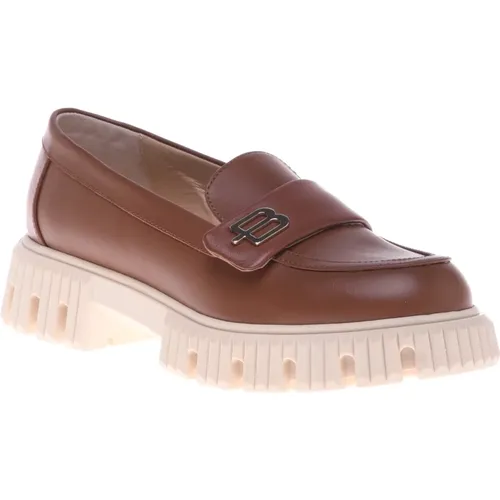 Loafer in calfskin , Damen, Größe: 39 EU - Baldinini - Modalova