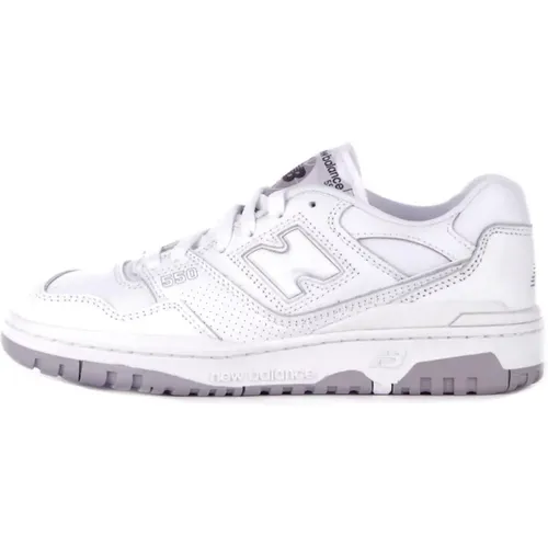 Weiße Ledersneakers Mit Perforierten Details , Damen, Größe: 36 EU - New Balance - Modalova