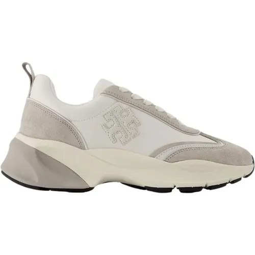 Weiße Leder Trainer Sneakers , Damen, Größe: 35 EU - TORY BURCH - Modalova