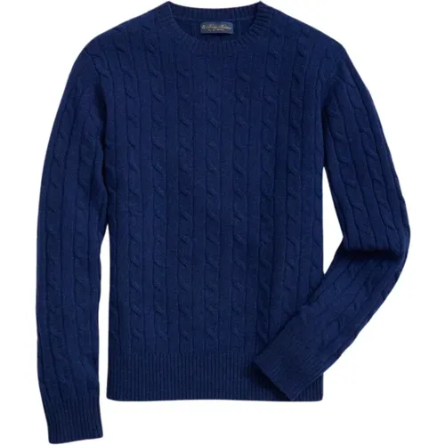 Lambswool Cable Crewneck Strickpullover - Brooks Brothers - Modalova