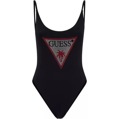 Einteiliges Kostüm mit Strass , Damen, Größe: XS - Guess - Modalova