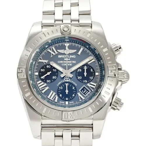 Pre-owned Stainless Steel watches , male, Sizes: ONE SIZE - Breitling Pre-owned - Modalova