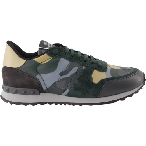 Camouflage Sneakers with Lace Closure , male, Sizes: 10 UK, 7 UK, 11 UK - Valentino Garavani - Modalova