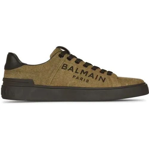 B skate low top sneakers , male, Sizes: 9 UK - Balmain - Modalova