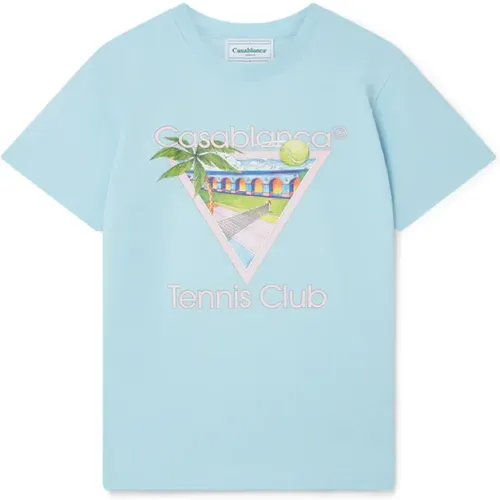 Tennis Club Icon Screen Printed T-Shirt - Casablanca - Modalova