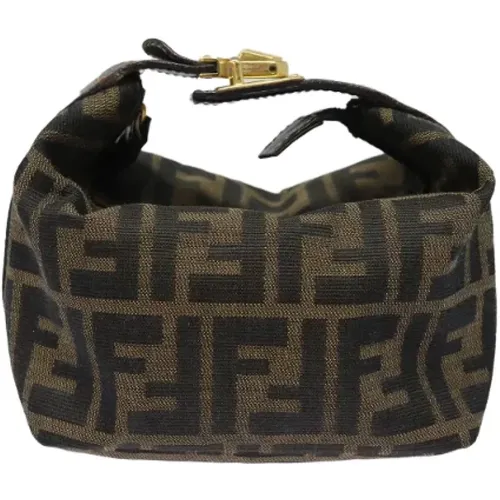 Pre-owned Canvas clutches , female, Sizes: ONE SIZE - Fendi Vintage - Modalova