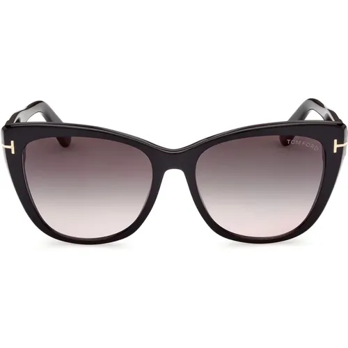 Cat-Eye Sunglasses Grey Gradient Lenses , unisex, Sizes: 57 MM - Tom Ford - Modalova