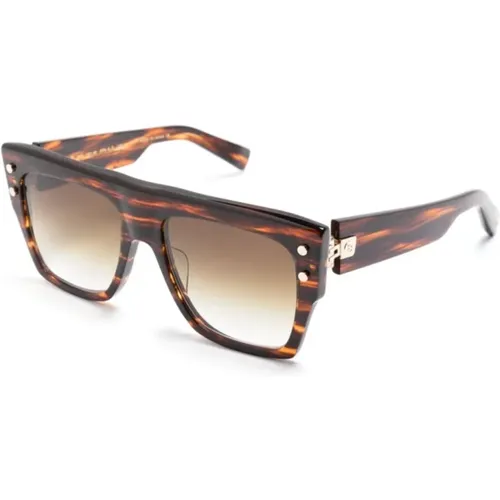 Braun/Havanna Optische Brille - Balmain - Modalova