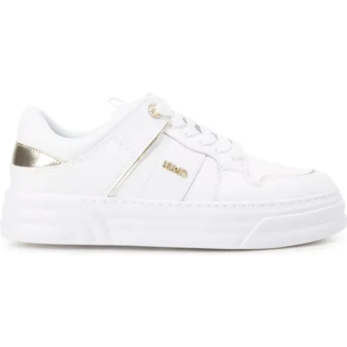 Weiße Sneakers mit Pinafore Metal , Damen, Größe: 38 EU - Liu Jo - Modalova