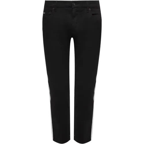 Mens Side Stripe Jeans , male, Sizes: S - Dolce & Gabbana - Modalova