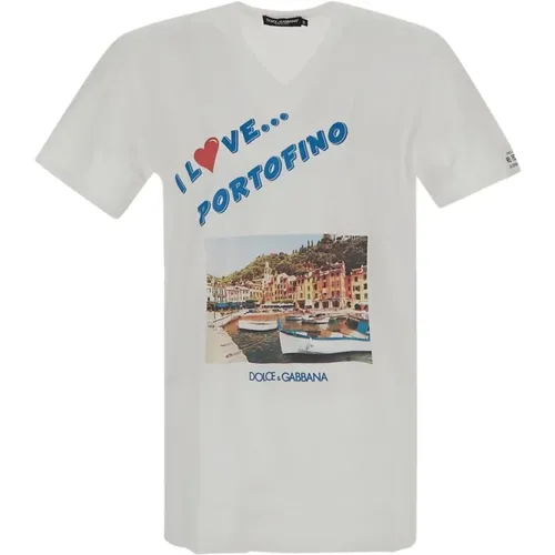 Portofino Liebes T-Shirt - Dolce & Gabbana - Modalova