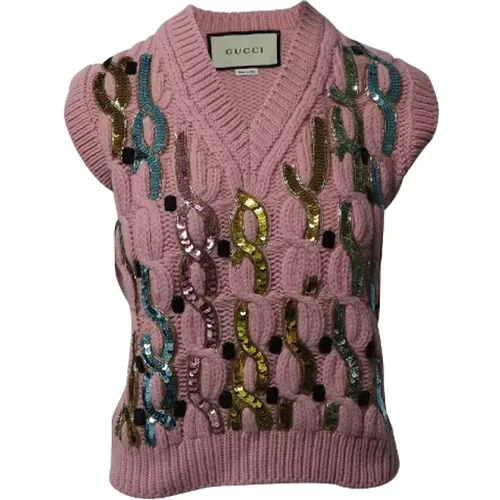 Pre-owned Wool tops , female, Sizes: XS - Gucci Vintage - Modalova