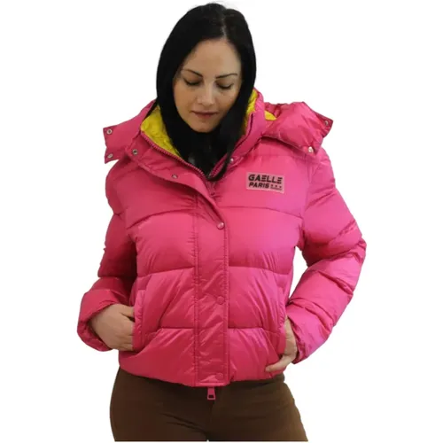 Hooded Puffer Jacket , female, Sizes: S - Gaëlle Paris - Modalova