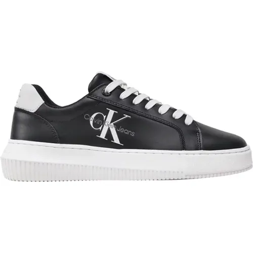 Schwarze Sneakers Urbaner Stil , Damen, Größe: 39 EU - Calvin Klein - Modalova