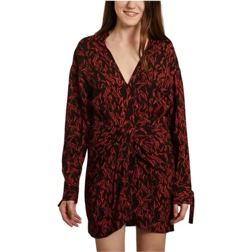 Yhaz fancy print long sleeves dress , female, Sizes: XS - IRO - Modalova