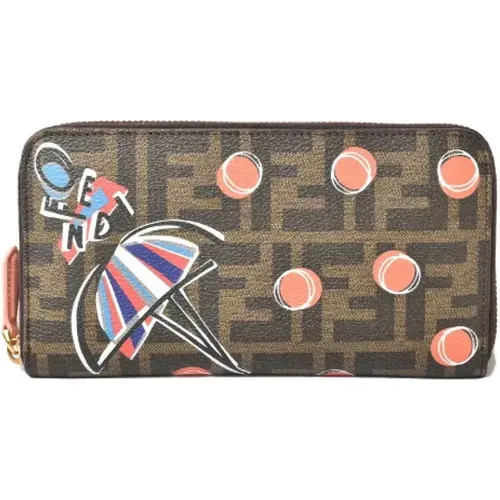 Pre-owned Canvas wallets , female, Sizes: ONE SIZE - Fendi Vintage - Modalova