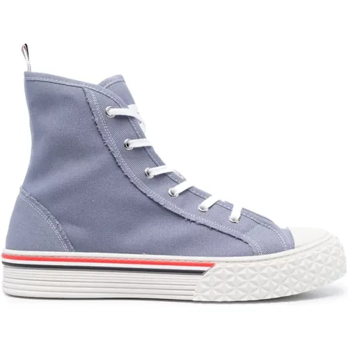 RWB-Stripe High-Top Sneakers , male, Sizes: 7 UK, 8 UK, 5 1/2 UK, 6 1/2 UK, 6 UK - Thom Browne - Modalova