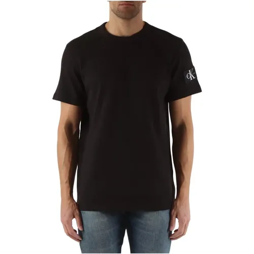 Embossed Cotton T-shirt , male, Sizes: XL, 3XL, S, M, L, 2XL - Calvin Klein Jeans - Modalova